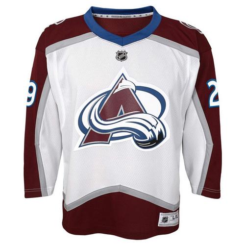 Genuine Stuff Kids' Colorado Avalanche Nathan MacKinnon #29 Away Jersey - Primary Image