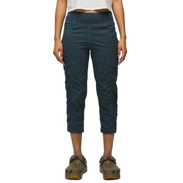 Women's prAna Koen Capri Pants Large Grey Blue