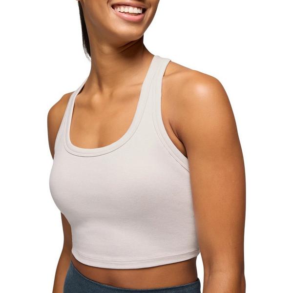 Women's prAna Heavana Racerback Sports Bra Medium Almond Heather