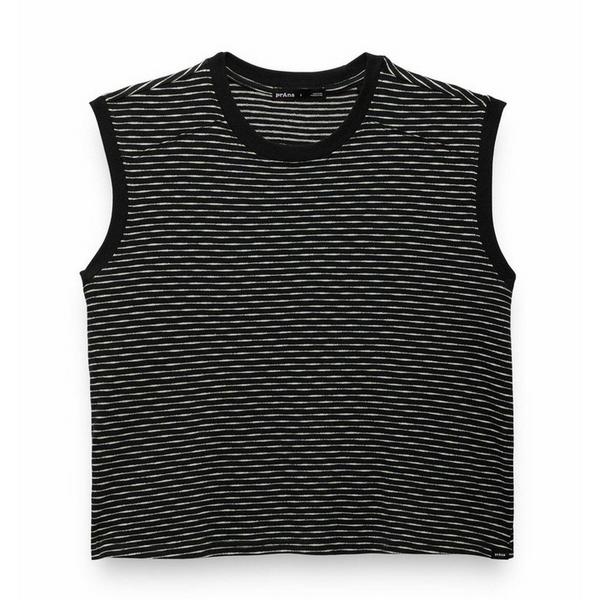 Women's prAna Serene Spirit Sleeveless T-Shirt XLarge Black