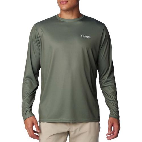 Men's Columbia PFG Terminal Tackle Fish Flag Long Sleeve T-Shirt - Primary Image