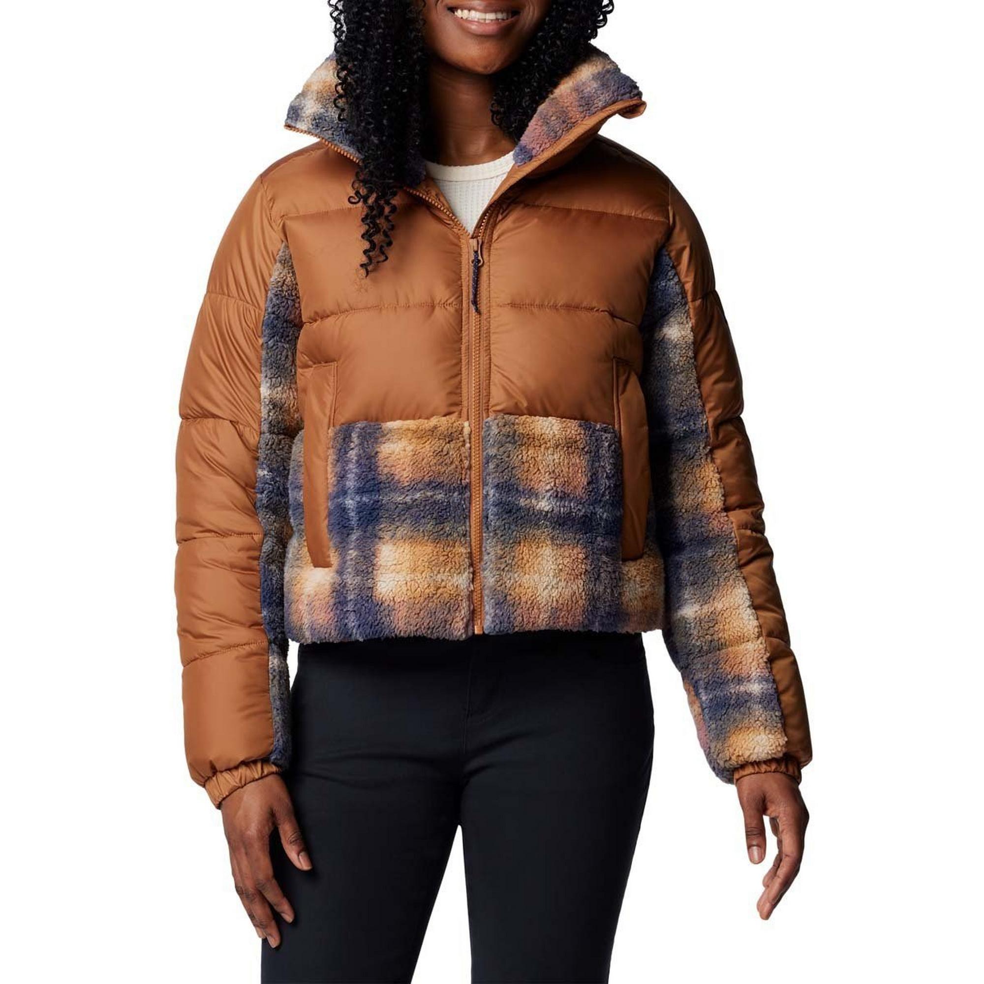 Women's Columbia Leadbetter Point II Print Sherpa Hybrid  Puffer Jacket