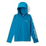 Kids' Columbia PFG Terminal Tackle Long Sleeve Hooded T-Shirt - Thumbnail 1 of 2