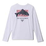 Kids' Columbia PFG Terminal Tackle Fins and Stripes Long Sleeve T-Shirt - Thumbnail 2 of 2