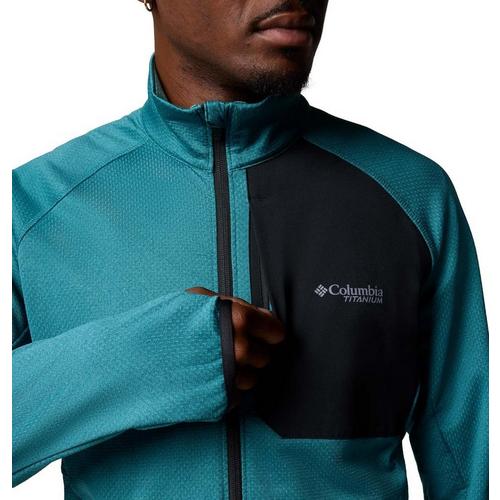 Men's Columbia Triple Canyon Grid Fleece Full Zip - Primary Image