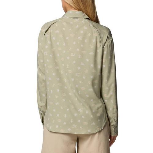 Women's Columbia Silver Ridge Utility Patterned Long Sleeve Button Up Shirt - Primary Image
