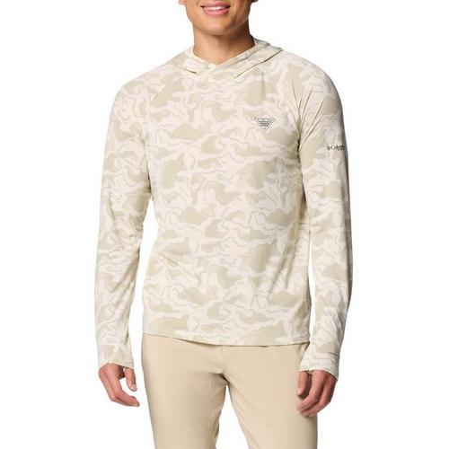 Men's Columbia PFG Uncharted Long Sleeve Hooded T-Shirt - Primary Image