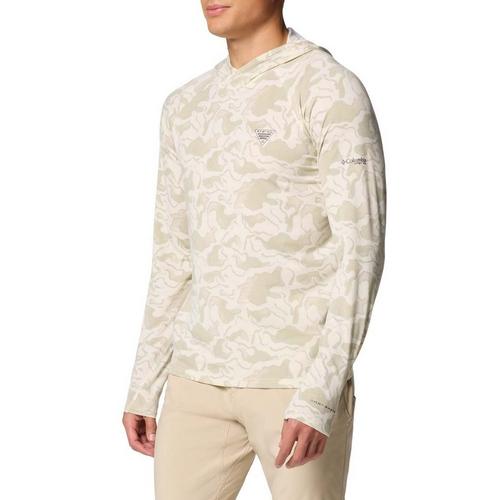 Men's Columbia PFG Uncharted Long Sleeve Hooded T-Shirt - Primary Image