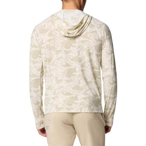 Men's Columbia PFG Uncharted Long Sleeve Hooded T-Shirt - Primary Image