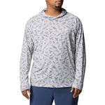 Men's Columbia PFG Uncharted Long Sleeve Hooded T-Shirt - Thumbnail 1 of 4