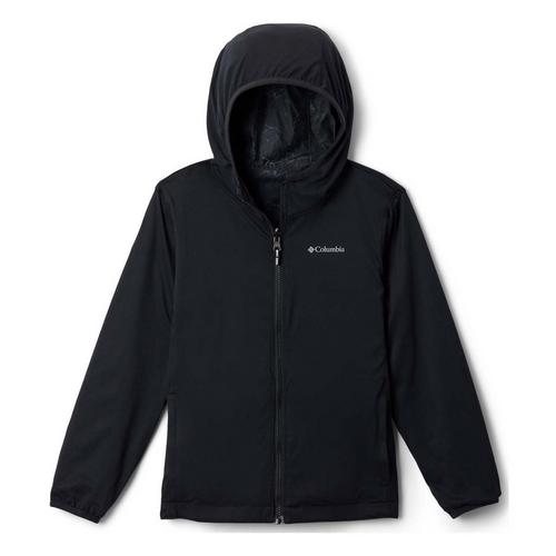 Kids' Columbia Pixel Grabber II Reversible Hooded Softshell Jacket
