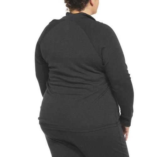 Women's Smartwool Plus Size Classic Thermal Merino 1/4 Zip Long Sleeve Base Layer - Primary Image