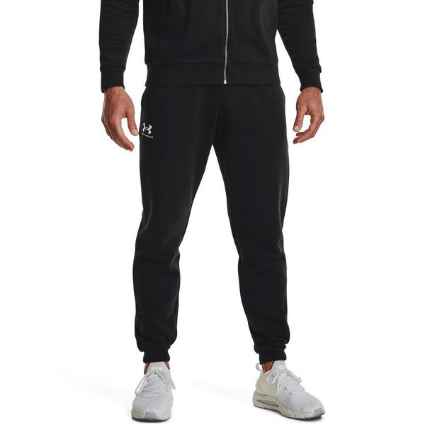 Men's Under Armour Essential Fleece Joggers 2XLarge Black/White Regular