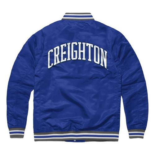 Charlie Hustle Creighton Bluejays Satin Varsity Jacket - Primary Image
