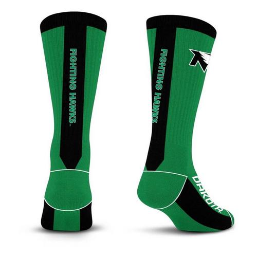For Bare Feet North Dakota Fighting Hawks MVP Socks - Primary Image