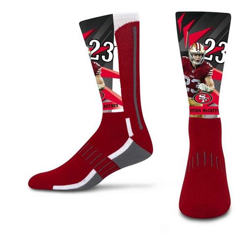 For Bare Feet San Francisco 49ers Christian McCaffrey RV Socks - Primary Image