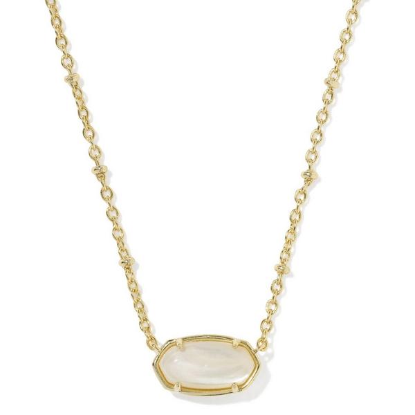 Kendra Scott Tiger Striped Elisa Short Pendant Necklace
