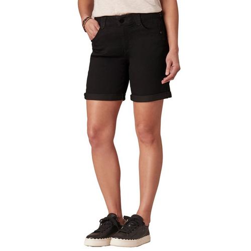 Women's Democracy "Ab"solution Roll Cuff Jean Shorts - Primary Image