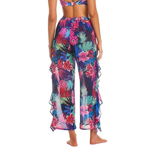 Women's Bleu Rod Beattie Hawaiian Punch Ruffle Pant Swim Cover Up - Primary Image