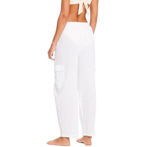 Women's Sanctuary Coastal Baggy Barrell Cargo Pant Swim Cover Up - Primary Image