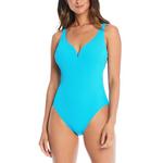 Women's Bleu Rod Beattie Pucker Up V-Neck One Piece Swimsuit - Thumbnail 1 of 2
