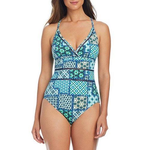 Women's Bleu Rod Beattie En La Playa Cross Back One Piece Swimsuit - Primary Image