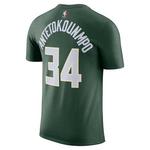 Nike Milwaukee Bucks Giannis Antetokounmpo #34 Icon Edition Name & Number T-Shirt - Thumbnail 1 of 2