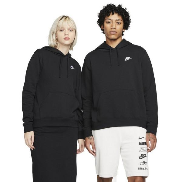 Women's Nike Sportswear Club Fleece Hoodie Large Black/White