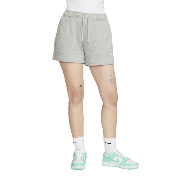 Women's Nike Sportswear Club Fleece Mid Rise Lounge Shorts Medium Dk Grey Heather/White