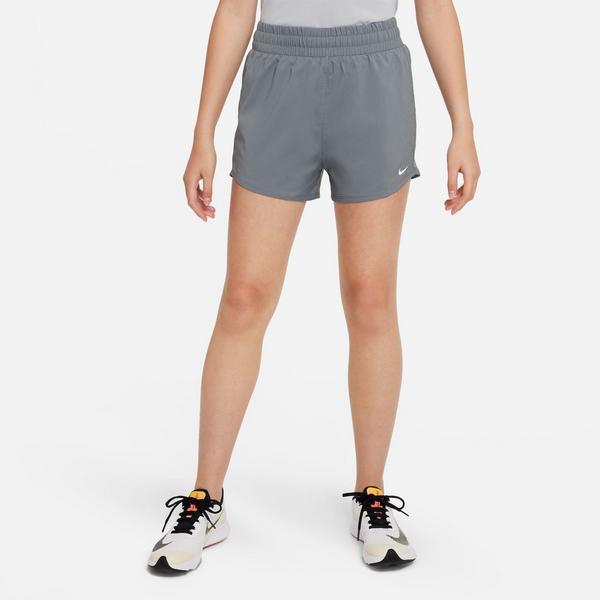 Girls' Nike One Shorts XLarge Smoke Grey/White