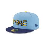 New Era Milwaukee Brewers City Connect 59Fifty Fitted Hat - Thumbnail 1 of 7