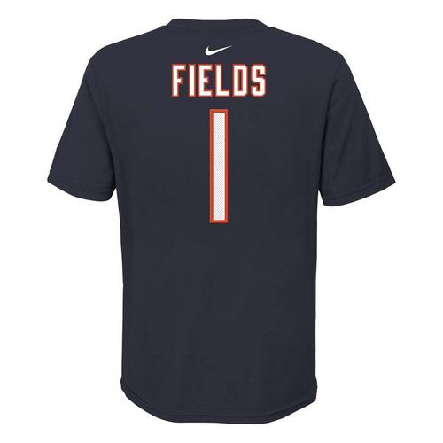 Nike Kids' Chicago Bears Justin Fields #1 Name & Number T-Shirt - Primary Image
