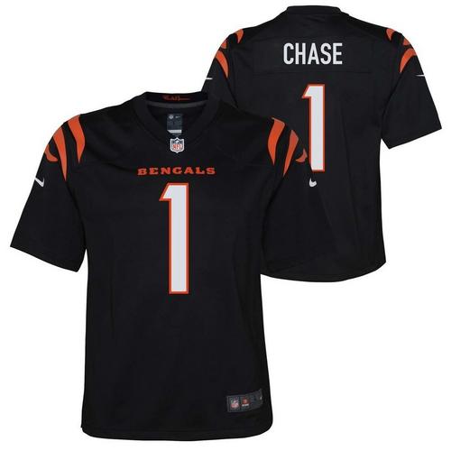 Nike Kids' Cincinnati Bengals Ja'Marr Chase #1 Game Jersey - Primary Image