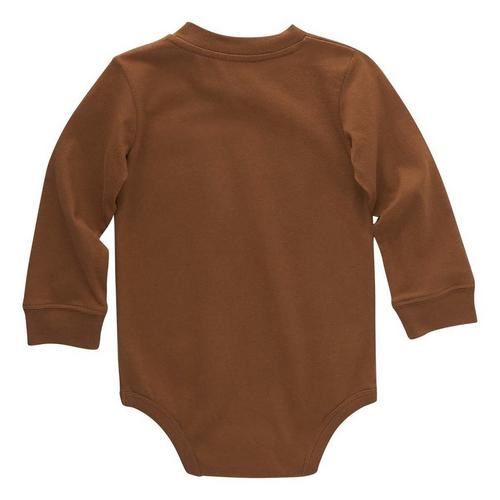 Baby Carhartt Pocket Long Sleeve Onesie - Primary Image