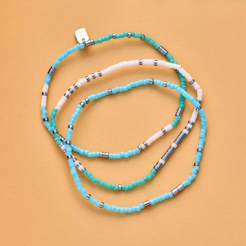 Women's Pura Vida Mixed Seed Bead Stretch Bracelet Set - Primary Image