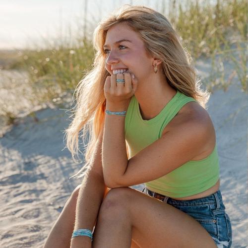 Women's Pura Vida Mixed Seed Bead Stretch Bracelet Set - Primary Image