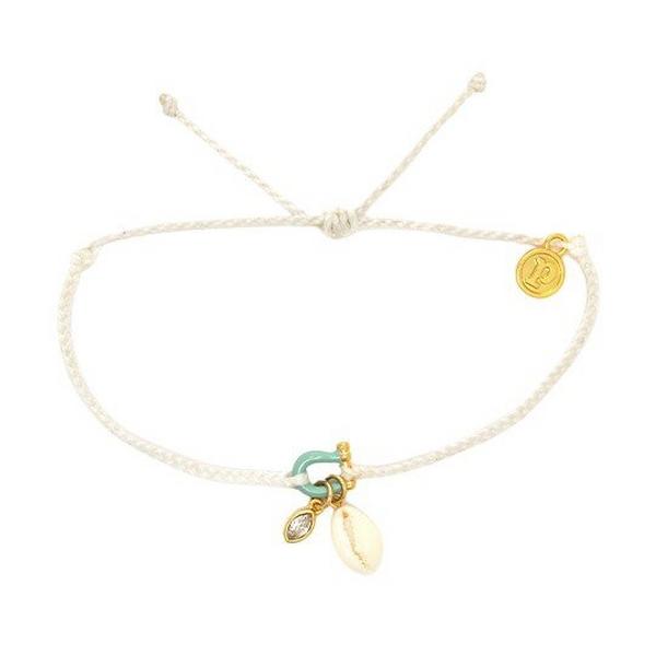Pura Vida Bonne Chance Cowrie Gold Charm Bracelets