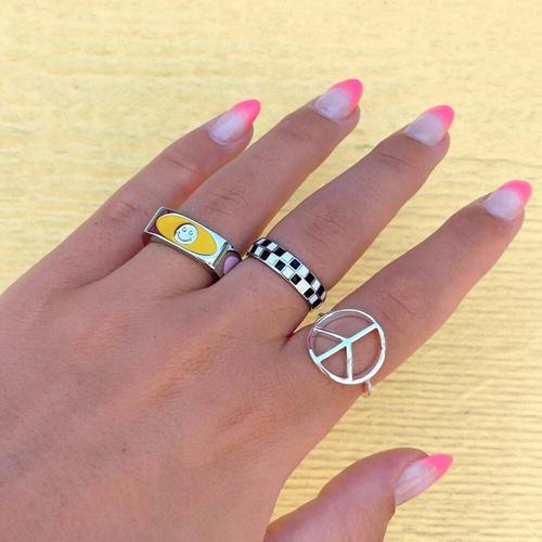 Women's Pura Vida Checkerboard Ring - Primary Image