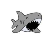 Crocs Lil Shark Jibbitz - Thumbnail 1 of 3