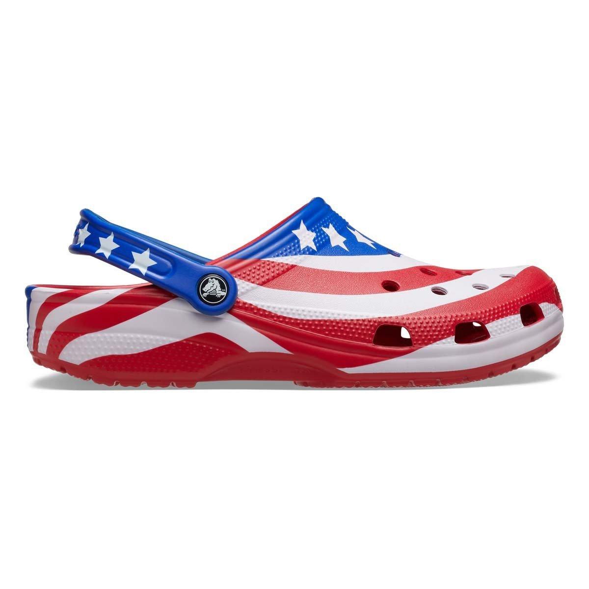 Crocs USA Flag Clogs
