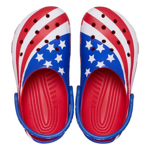 Toddler Crocs Classic American Flag Clogs - Primary Image