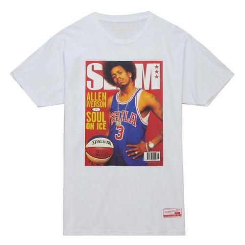 Mitchell and Ness Philadelphia 76ers Allen Iverson SLAM Cover T-Shirt - Primary Image