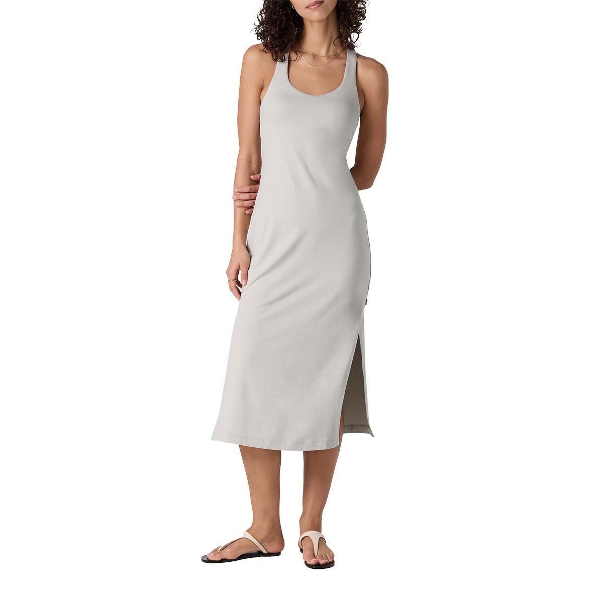 vuori dress Women's Halo Racerback  Bear Rock way stretch knit made with mostly recycled materials Vuori One Shot Tennis Dress
