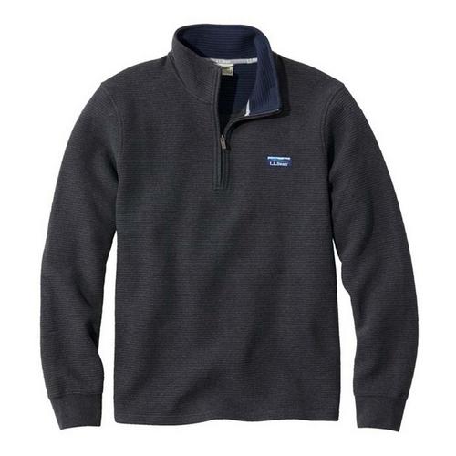 Men's L.L.Bean Lakewashed Double-Knit 1/4 Zip Pullover - Primary Image