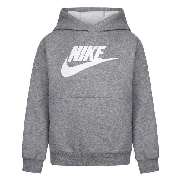 Kids' Nike Sportswear HBR Club Fleece Hoodie 6 Grey