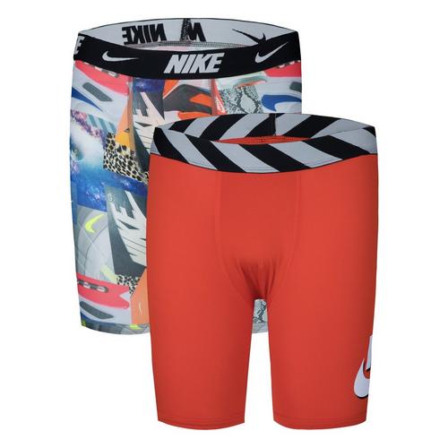 Boys' Nike Dri-FIT Printed Mid 2 Pack Boxer Briefs - Primary Image