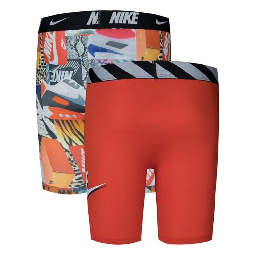 Boys' Nike Dri-FIT Printed Mid 2 Pack Boxer Briefs - Primary Image