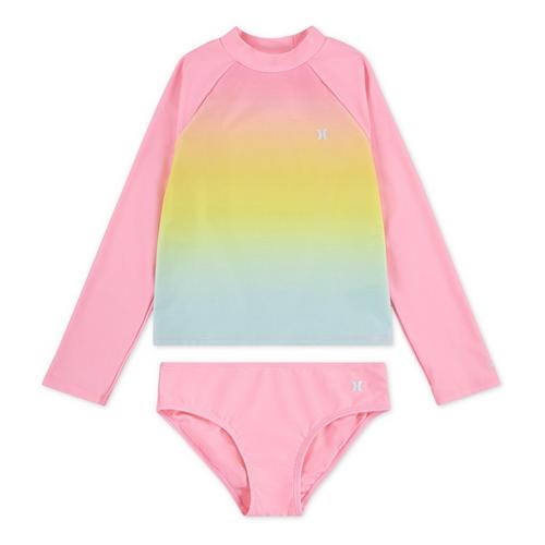 Girls' Hurley Long Sleeve Swim Rashguard - Primary Image