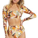 Women's Billabong Return To Paradise Crop Swim Rashguard - Thumbnail 1 of 3