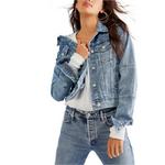 Women's Free People Rumors Denim Jacket - Thumbnail 1 of 4